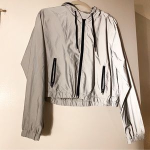 iheartraves Reflective cropped Jacket size M